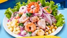 Ceviche mixto de la carta Sabor y Barrio